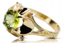  Žlutý peridot 14k žluté zlato Vintage craft vrc377y